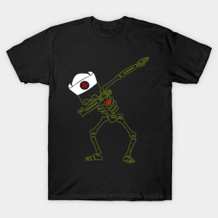 Dabbing skeleton Nurse Halloween T-Shirt